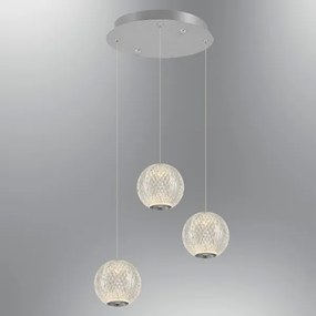 CREMONA kábeles LED csillár 3xLED/5W/230V 3000K matt króm