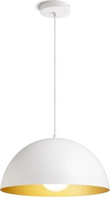 RENDL GLADYS 40 závěsná bílá/zlatá 230V LED E27 30W