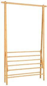 Natúr színű bambusz ruhatartó állvány Manaus – House Nordic