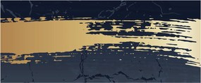 Kép - Kék és arany absztrakció N⁰2 (120x50 cm)
