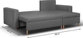 Keno Kinyitható sarokkanapé Grafit