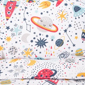4Home Cosmic Adventure gyerek pamut ágyneműhuzat, 100 x 135 cm, 40 x 60 cm