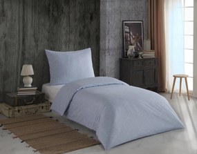 Alya Világoskék pamut ágyneműk DeLuxe 200x220 cm-es szett Csomagolás Ágynemű mérete: 200x220 cm, A csomag tartalma: Készletcsomagolás