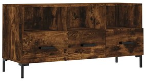 füstös tölgy színű szerelt fa TV-szekrény 102 x 36 x 50 cm