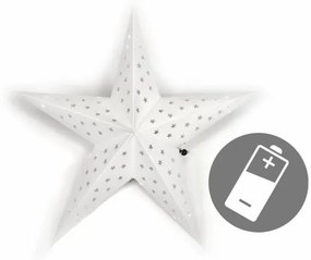 Karácsonyi csillag időzítővel 60 cm 10LED fehér