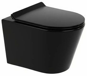 Tina fali rimless WC soft close ülőkével fekete