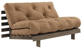 Világosbarna kinyitható kanapé 140 cm Roots – Karup Design