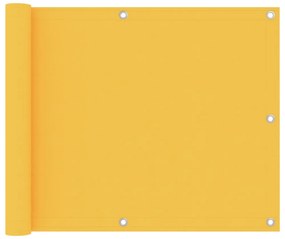 sárga oxford-szövet erkélyparaván 75 x 500 cm