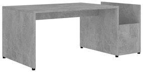 Betonszürke szerelt fa dohányzóasztal 90 x 45 x 35 cm