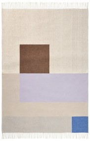Levendula színű-bézs takaró 125x190 cm Brick – Mette Ditmer Denmark