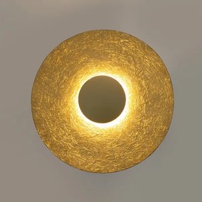 LED fali lámpa SOLE LED/7W/230V átm. 44 cm arany