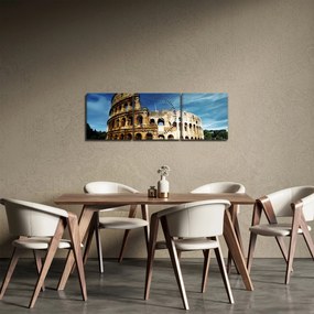 Kép - Colosseum Rómában, Olaszországban (órával) (90x30 cm)