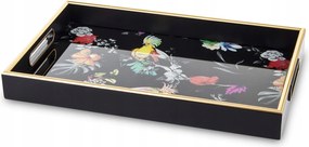 Dekorációs Tálca Fekete Elegáns Glamour Szoba Dekoráció Ajándék Tálca