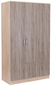 Miami gardróbszekrény 120x205 cm yorki tölgy-sonoma tölgy