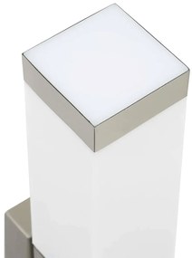 Kültéri fali lámpa Ezüst 10.5 x 6 x 35 cm Rozsdamentes acél