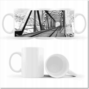 Nyomott mintás bögre Vasúti híd Vasút