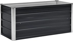 vidaXL antracitszürke horganyzott acél kerti magaságyás 100x40x45 cm