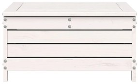 Fehér tömör fenyőfa kerti lábtartó 62 x 63,5 x 32 cm