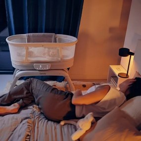 Lionelo - CORAL White kiságy mérleggel