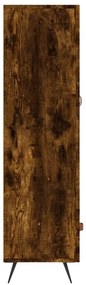 füstös tölgy színű szerelt fa magasszekrény 69,5 x 31 x 115 cm