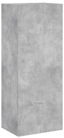 vidaXL 5 darab betonszürke szerelt fa fali TV-bútor