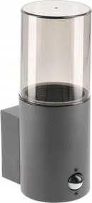 Kültéri kerti fali lámpa Medio-au Pir érzékelővel E27 IP54 grafit