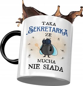 Bögre Fekete Titkárnő Hogy A Legyek Nem Ülnek Nyomtatott Fotóval