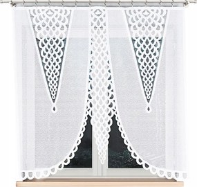 Fehér jacquard kész panel kész jacquard függöny 160x160 mintával