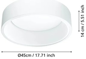 Eglo 39286 - LED Dimmelhető mennyezeti lámpa MARGHERA 1 LED/25,5W/230V