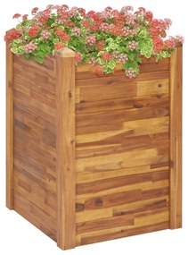 Tömör akácfa kerti virágágy 60 x 60 x 84 cm