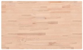 tömör bükkfa téglalap alakú asztallap 100x60x4 cm