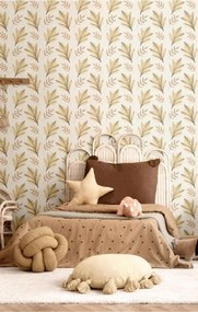 Parato Cristiana Masi Momi Leafy barna-bézs leveles vlies tapéta – 4416