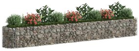 Horganyzott vas gabion magaságyás 400 x 50 x 50 cm