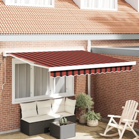 Automatikusan Behúzható Napellenző Narancs és Barna 300x250 cm