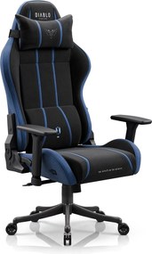 Gamer szék szövet Small Size, fekete-kék: Diablo X-One 2.0 Night Blue