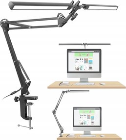 24W-OS RajzlĂĄmpa Asztali Led LĂĄmpa Dupla ErĆs TöltĆvel