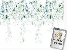 Fotótapéta Flizelina Akvarell Természet Ágak Levelek Eukaliptusz 350x250 ragasztó