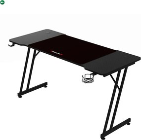 NERO karbon gamer asztal 120 × 60 cm