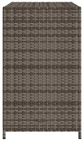 szürke polyrattan kerti tárolószekrény 83x45x76 cm