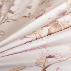 Mikroflanel ágyneműhuzat BOTANIQUE krémszínű-barna Ágyneműhuzat mérete: 70 x 90 cm | 140 x 200 cm