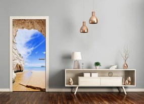Ajtó tapéta A barlang a tenger 75x205 cm