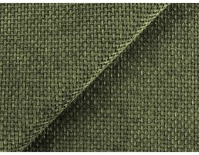 Zöld zsenília kinyitható-tárolóhelyes sarokkanapé (bal oldali-heverő résszel) Mele – Makamii