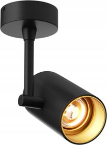 Mennyezeti lámpa reflektor fekete-arany hálószoba nappali szoba Tori Sl 1