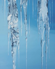 Poszter 40x50cm Kristály jégcsapok