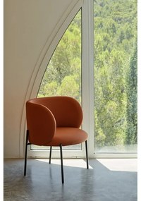 Narancssárga műbőr fotel Mogi - Teulat