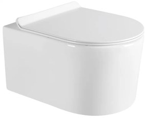 Mexen SOFIA Rimless függő WC csésze ülőkés lassan záródó, 49 x 37 cm, fehér, 30544000