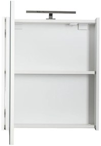 Piramida AKVA 60 H Tükrös fürdőszobai szekrény -1 ajtós kivitel - LED világítással - 60 x 69 x 13 cm