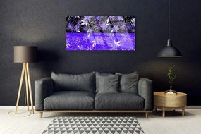 Fali üvegkép Abstract Art Designs Virág 125x50 cm