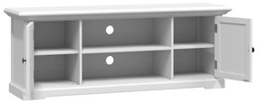 fehér szerelt fa TV-szekrény 110 x 30 x 41 cm
