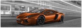 Poszterek 200x66 Narancssárga autó